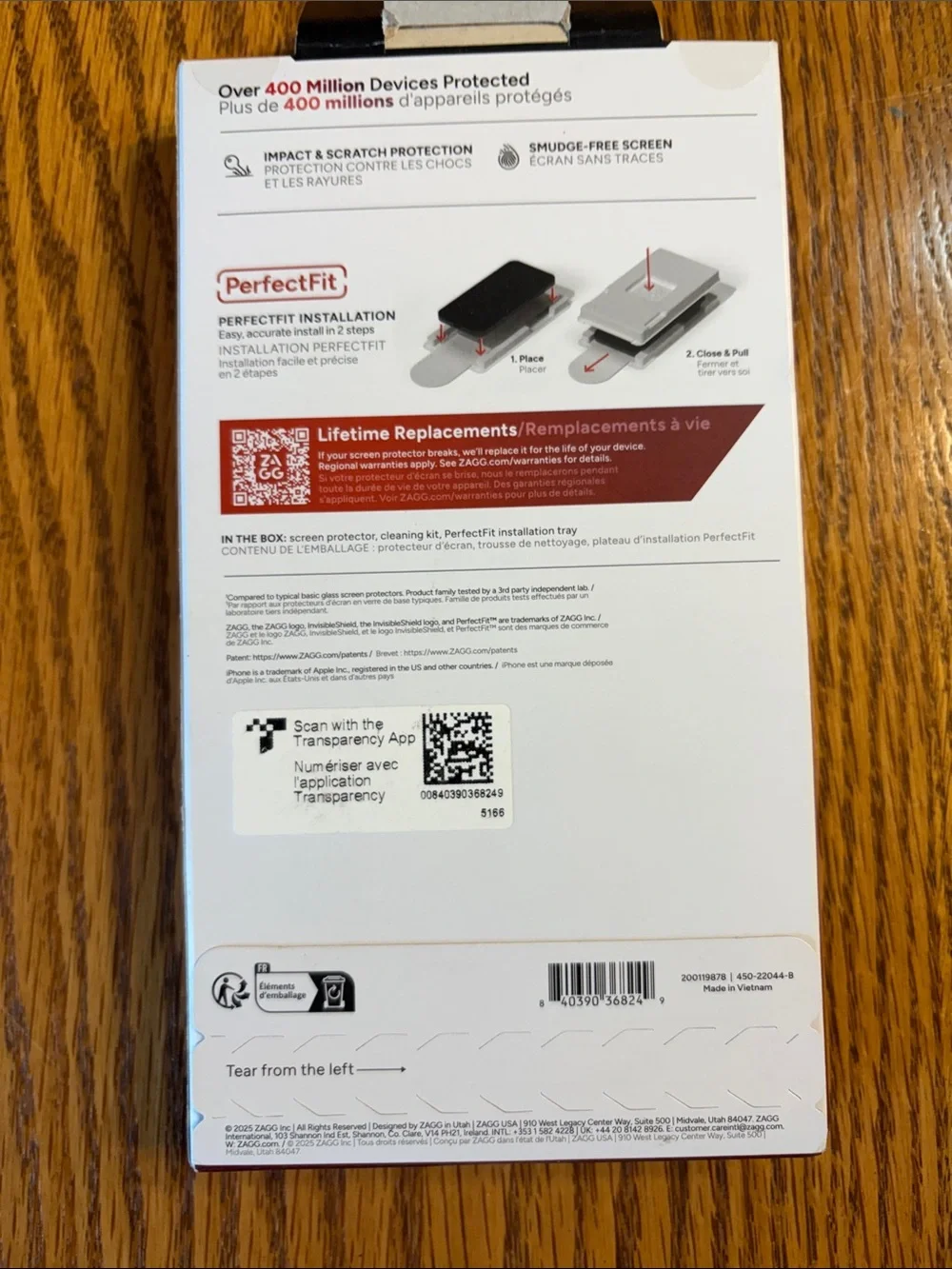 ZAGG InvisibleShield Glass+ Screen Protector for iPhone 17 Pro